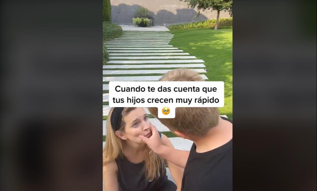 Estás triste el divertido tiktok de Luisana Lopilato con su hijo