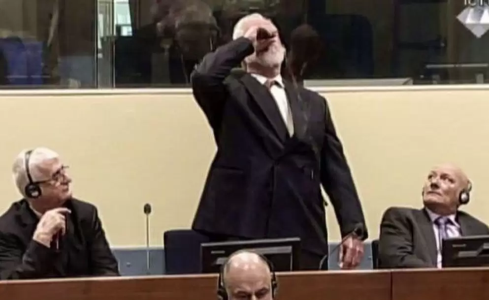¿Quién es el criminal de guerra bosniocroata que tomó veneno en pleno juicio?
