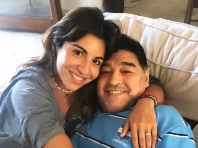 Gianinna y Diego Maradona aos antes de su muerte.