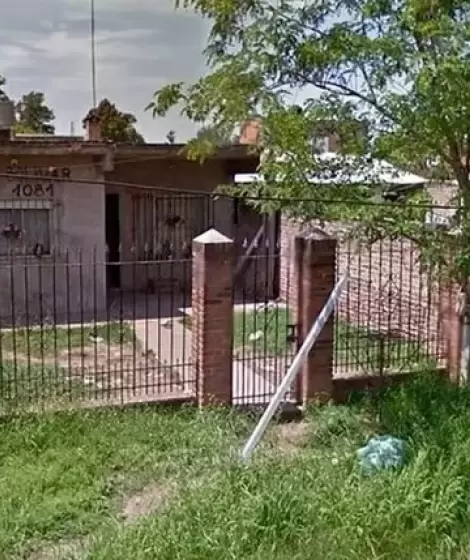 La casa del crimen, en calle Bolvar al 1000 de Presidente Derqui.