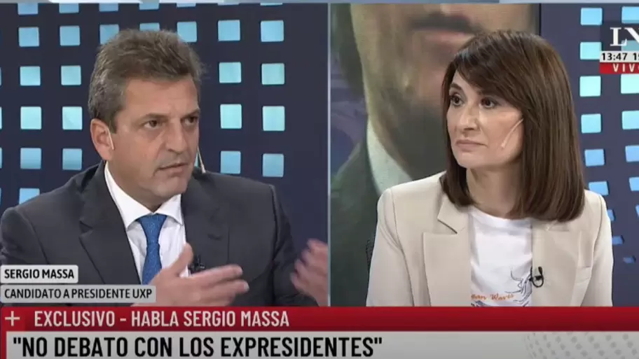 Sergio Massa en entrevista con Mara Laura Santilln