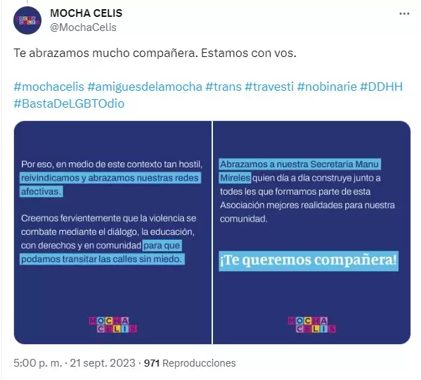 Comunicado del Bachillerato Mocha Celis