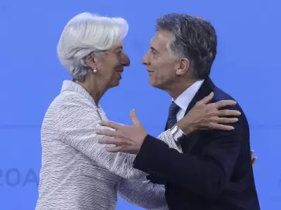 Mauricio Macri con Christine Lagarde