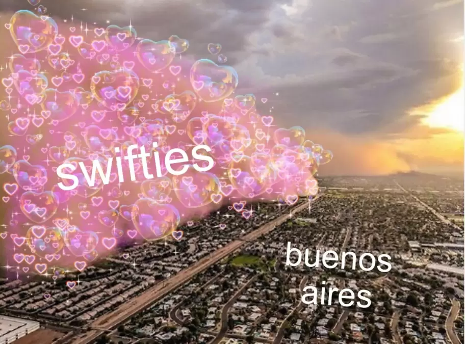 Meme para la llegada de Taylor