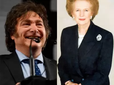 Javier Milei y Margaret Thatcher.