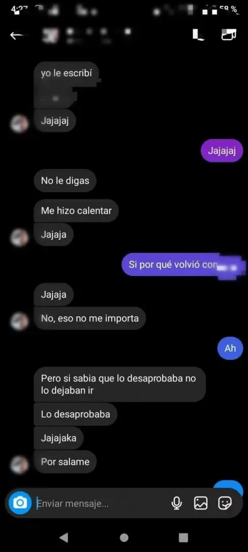 Los aberrantes chats entre la docente y sus alumnos