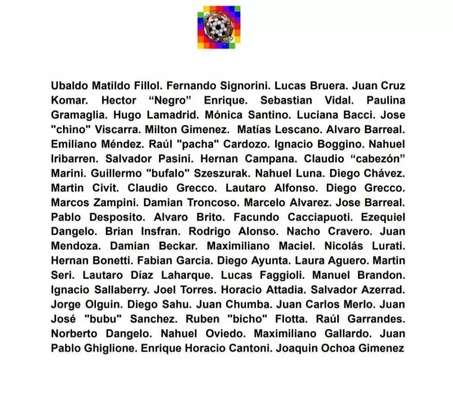 Firmantes comunicado contra las Sociedades Anónimas Deportivas.