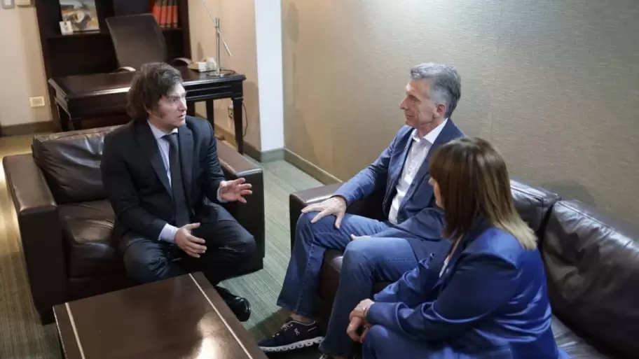 Mauricio Macri, Javier Milei y Patricia Bullrich