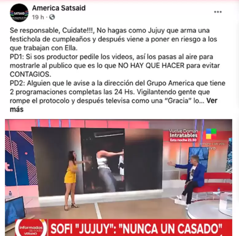 El Sat contra la fiesta de Jujuy