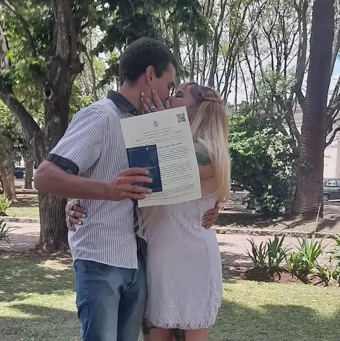 Martín Habegger y Magalí Gómez se casaron el 15 de diciembre de 2021
