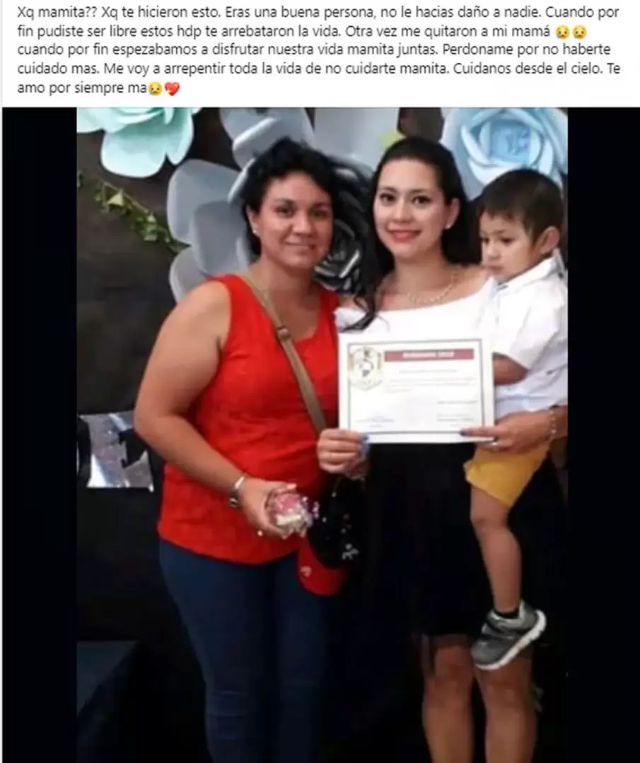 El mensaje de la hija de Rosana Artigas en redes