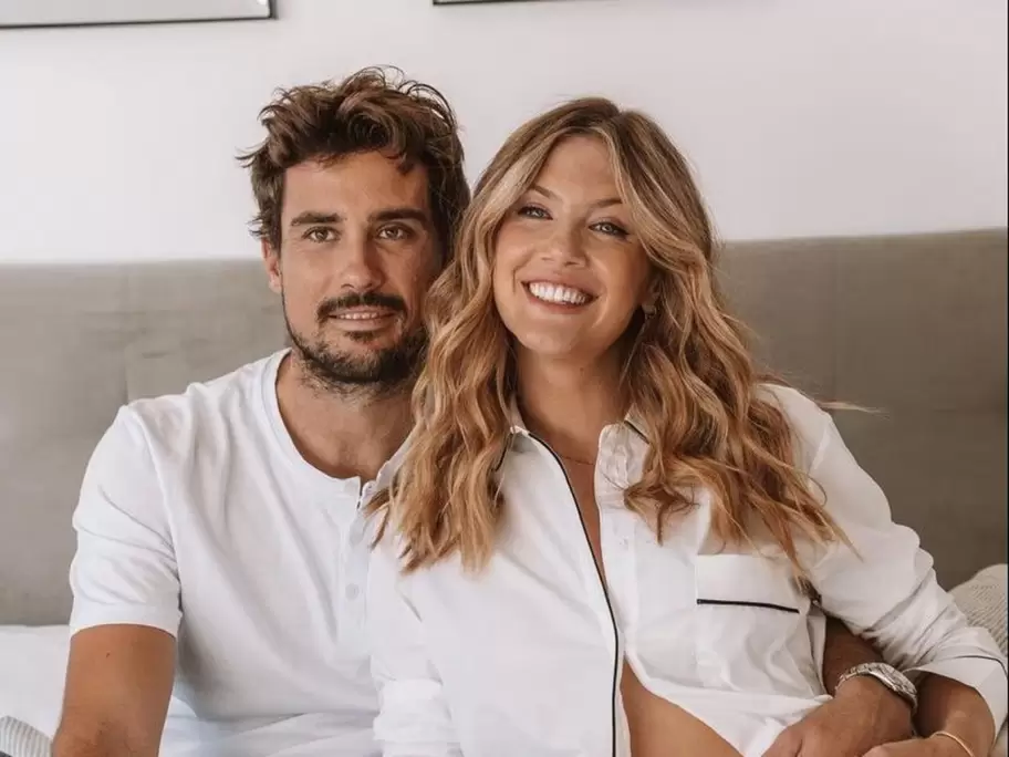 Guido Pella y Stephanie Demner.