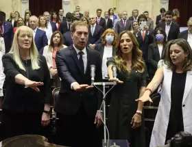 Jura de Diputados en la Cmara Baja.