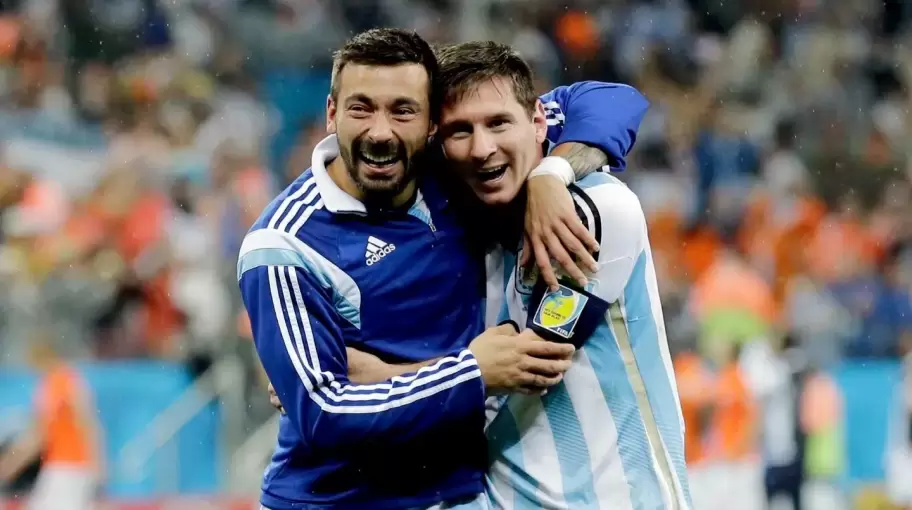 "Pocho" Lavezzi y Lionel Messi