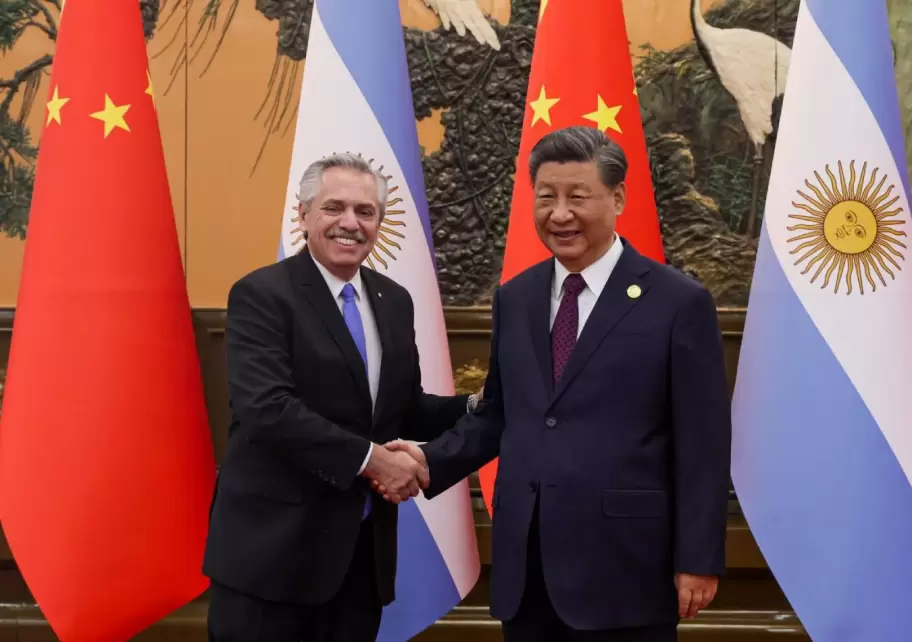 Alberto Fernndez y Xi Jinping