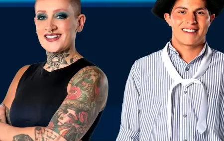 Juliana "Furia" Scaglione y Williams Lpez, participantes de Gran Hermano.