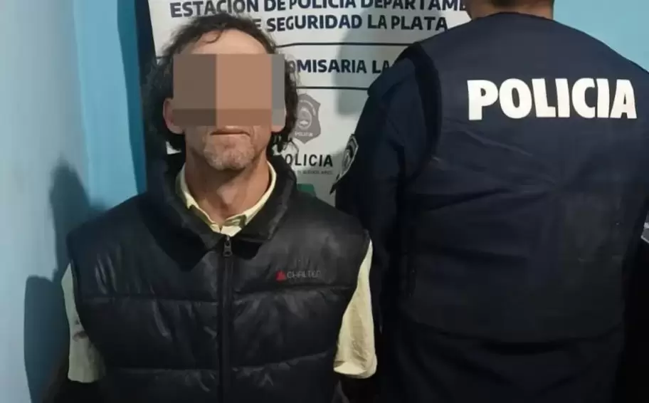 Juan Gonlez al momento de la detencin