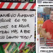 "Les habls con el corazn y te contestan con la billetera": un almacenero estall contra los aumentos desmedidos de Arcor