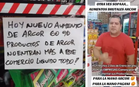 "Les hablás con el corazón y te contestan con la billetera": un almacenero estalló contra los aumentos desmedidos de Arcor