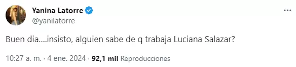 Yanina Latorre en guerra contra Luciana Salazar