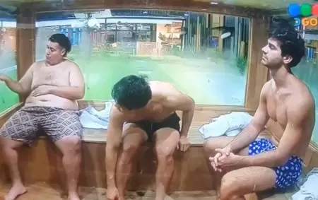 Son o se hacen? el grosero complot entre Manzana, Martn Ku y Nicols en el sauna