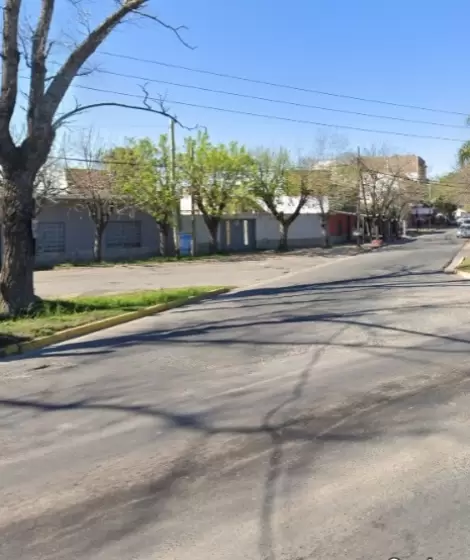 Esquina 25 de mayo y la colectora provincial 205, donde sucedi el episodio.