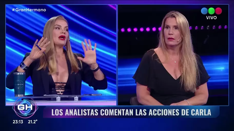 Eliana Guercio fue una de las ms crticas con Carla "Chula" De Stfano, tras su salida de Gran Hermano.