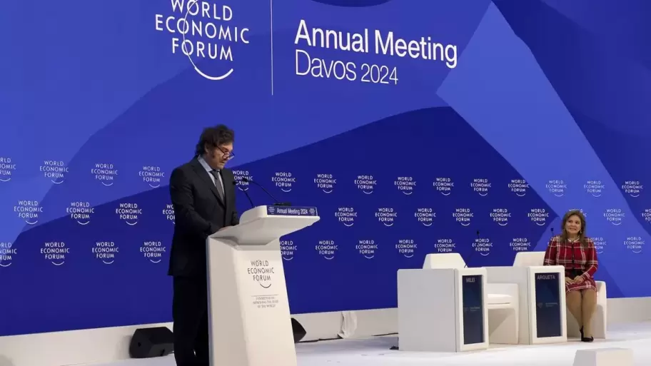 Milei en Davos