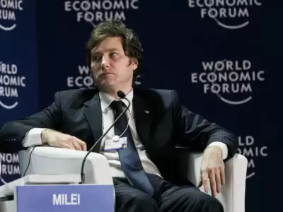 Javier Milei en Davos