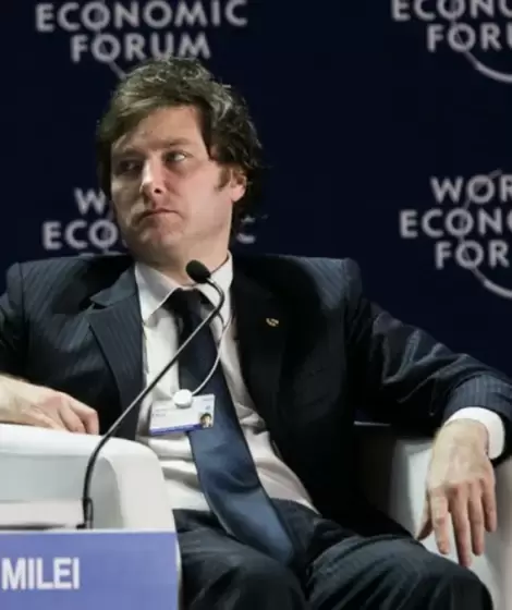 Javier Milei en Davos