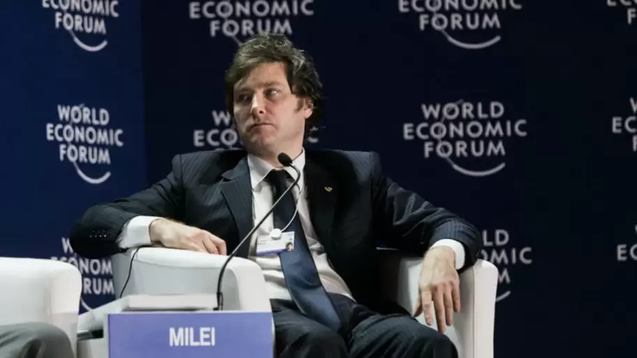 Javier Milei en Davos