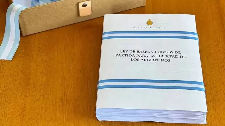 "Ley de Bases y puntos de partida para la libertad de los argentinos"