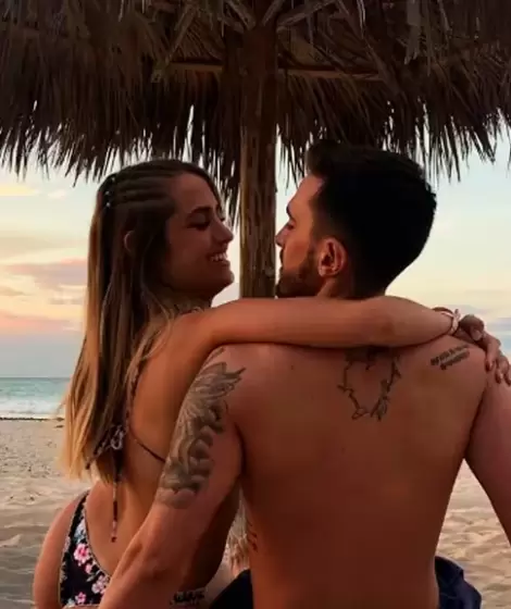 Sabrina Cortez y Brian Fernndez, antes de que ella ingrese en la casa de Gran Hermano y que le haya sido infiel tras ocho aos de relacin