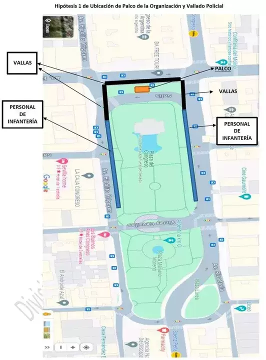 Mapa de cortes de calle