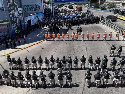 El despliegue policial para que la marcha no avance