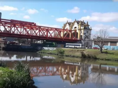 Riachuelo en la zona de Nueva Pompeya