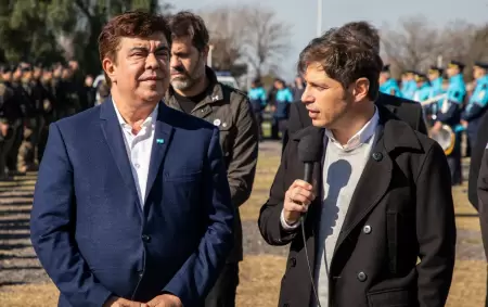 Fernando Espinoza y Axel Kicillof