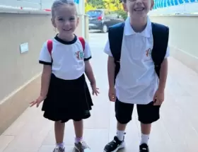 Diego Mat�as e India Nicole Maradona