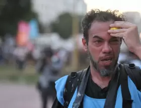 Represi�n a periodistas en el Congreso