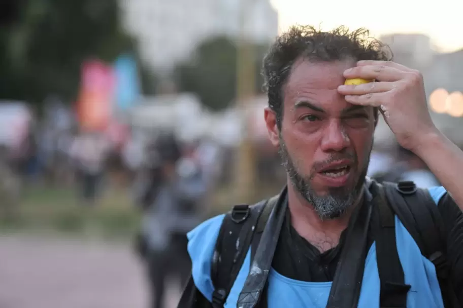 Represión a periodistas en el Congreso