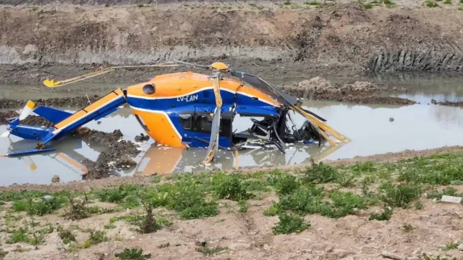 As qued el helicptero del ex presidente chileno