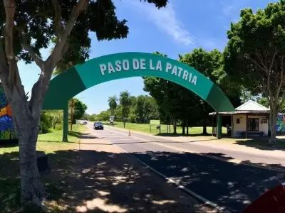 Paseo de la Patria, en Corrientes, lugar donde ocurri el horror