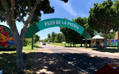 Paseo de la Patria, en Corrientes, lugar donde ocurrió el horror