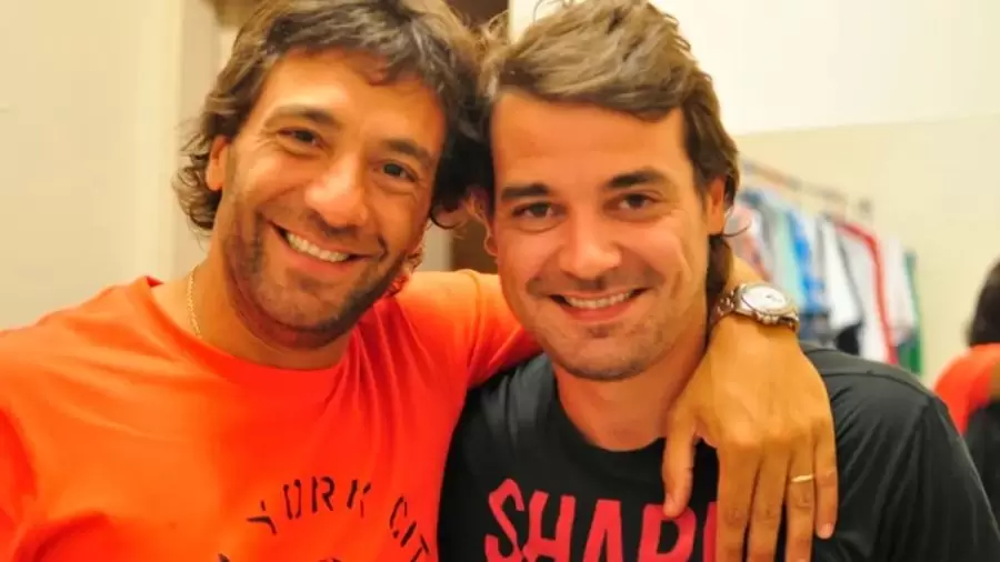 Pedro Alfonso y Gustavo Conti cuando aún mantenían una amistad.