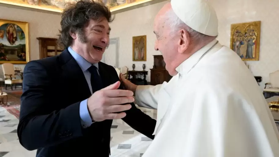 Milei y el Papa se reunieron durante 70 minutos