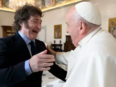 Javier Milei junto al papa Francisco