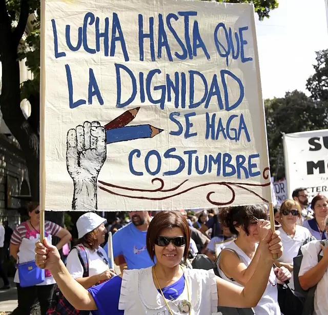 Docentes argentinos en lucha