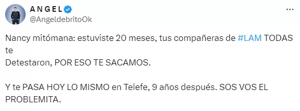 De Brito le respondi a Pazos.