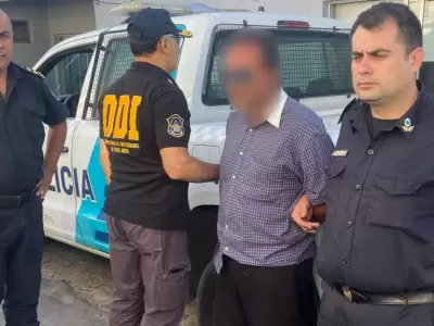 Daniel Adrin Derderian al momento de su detencin