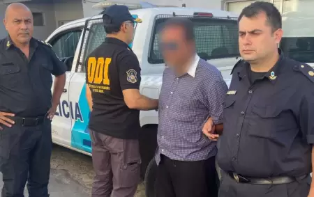 Daniel Adrin Derderian al momento de su detencin